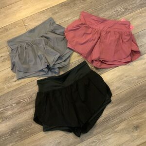 Cadmus set of three workout shorts. Size L